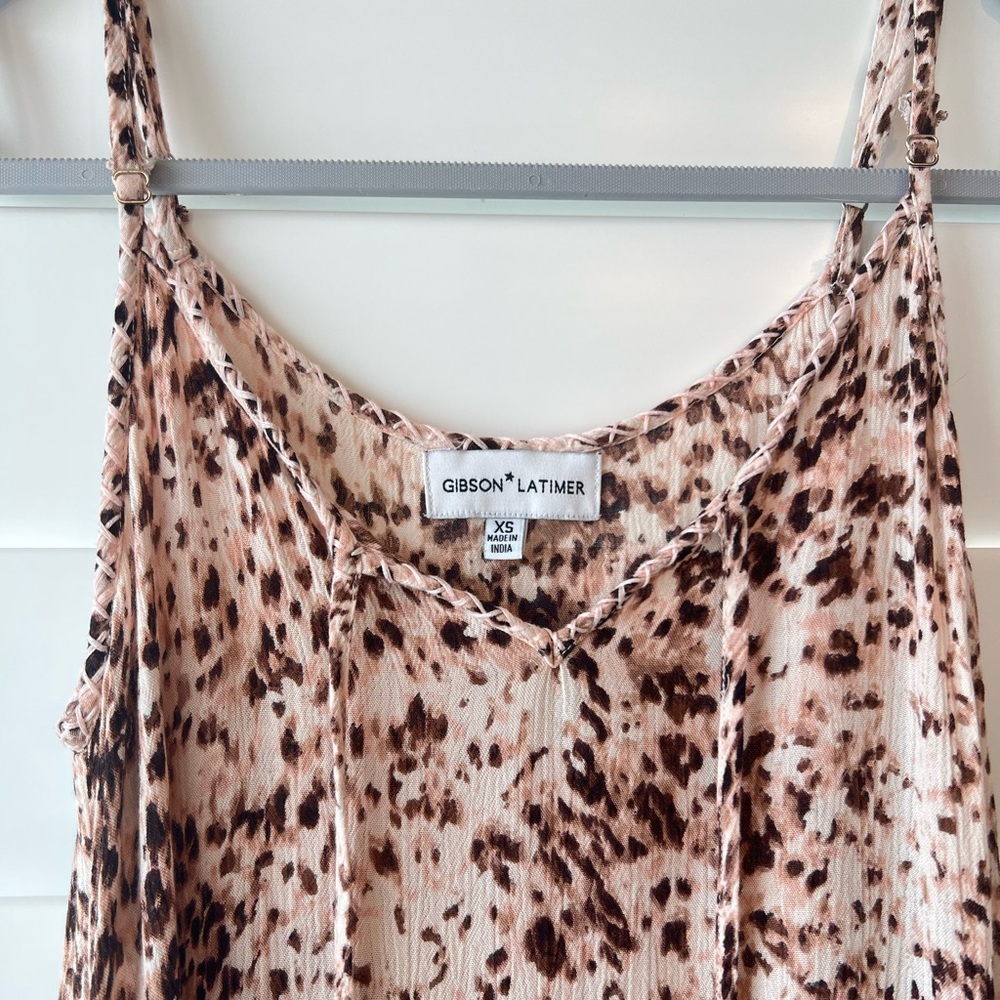 Gibson Latimer Animal Print Dress - Picture 2 of 9